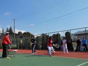 テニスまつりinながら 初心者のためのテニス教室-3